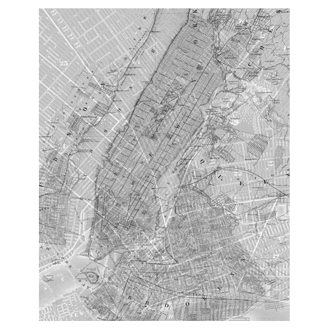 Μη υφασμένη ταπετσαρία φωτογραφιών - Χάρτης της Νέας Υόρκης - Μέγεθος 200 x 250 cm