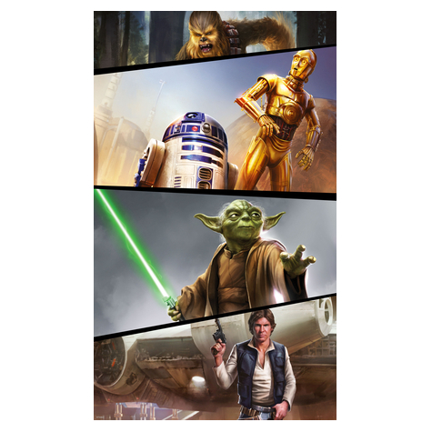 Μη υφασμένη ταπετσαρία φωτογραφιών - Star Wars Moments Rebels - μέγεθος 120 x 200 cm