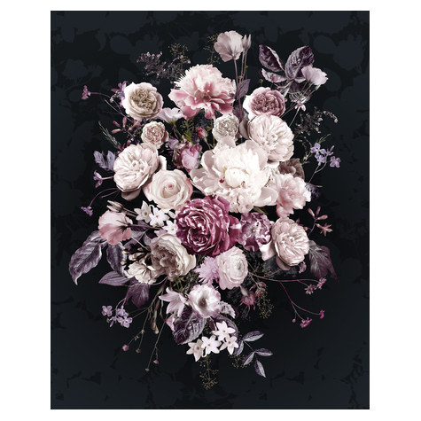 Μη υφασμένη ταπετσαρία φωτογραφιών - Bouquet Noir - μέγεθος 200 x 250 cm