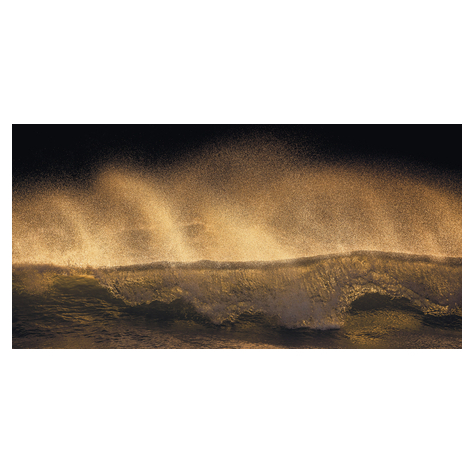 Μη υφασμένη ταπετσαρία φωτογραφιών - Golden Wave - μέγεθος 200 x 100 cm