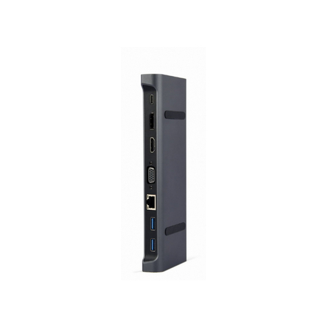 Συνδυαστικός προσαρμογέας CableXpert USB Type-C (διανομέας + HDMI + PD + LAN) - A-CM-COMBO9-02