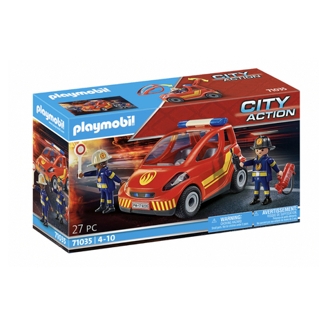 Playmobil City Action - Μικρό αυτοκίνητο πυροσβεστικής (71035)