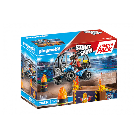 Playmobil Stuntshow - Starter Pack Stuntshow Quad με ράμπα φωτιάς (70820)