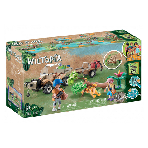 Playmobil Wiltopia - Quad διάσωσης ζώων (71011)