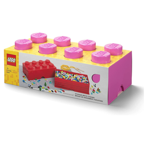 Τουβλάκι αποθήκευσης LEGO 8 PINK (40041739)
