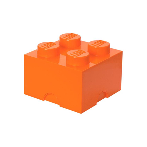 Τουβλάκι αποθήκευσης LEGO 4 ORANGE (40031760)