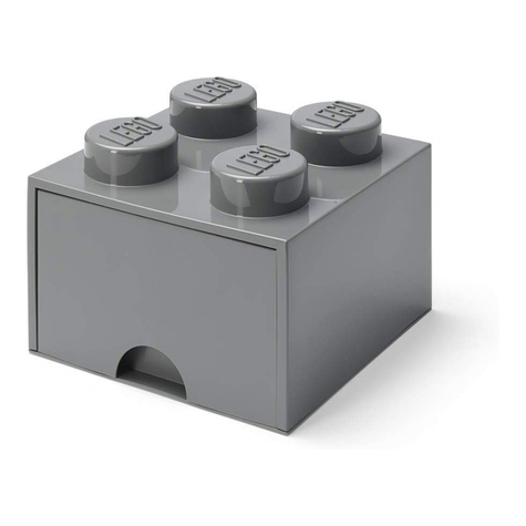 Συρτάρι με τούβλα αποθήκευσης LEGO 4 DARK GREY (40051754)