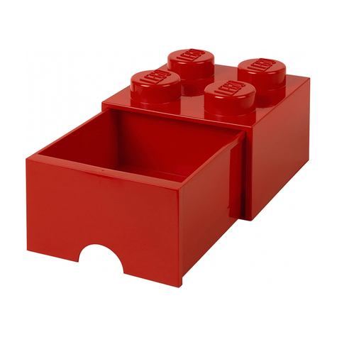 Συρτάρι αποθήκευσης τούβλων LEGO 4 ΚΟΚΚΙΝΑ (40051730)