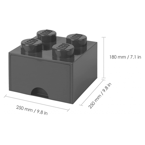 Συρτάρι αποθήκευσης τούβλων LEGO 4 ΜΑΥΡΑ (40051733)