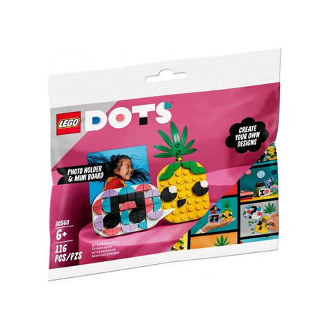 LEGO Dots - Βάση για φωτογραφίες με ανανά και μίνι μαυροπίνακα (30560)