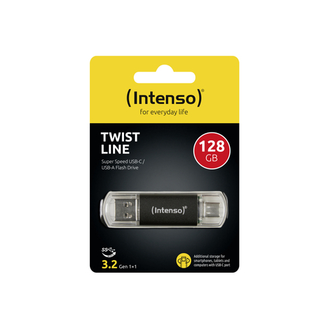 Intenso Twist Line USB Flash 128GB 3.2 Gen USB-C USB-A 3539491