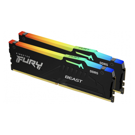 Kingston Fury Beast RGB Kit 2x8GB DDR5 6000MT/s CL36 DIMM KF560C36BBEAK2-16