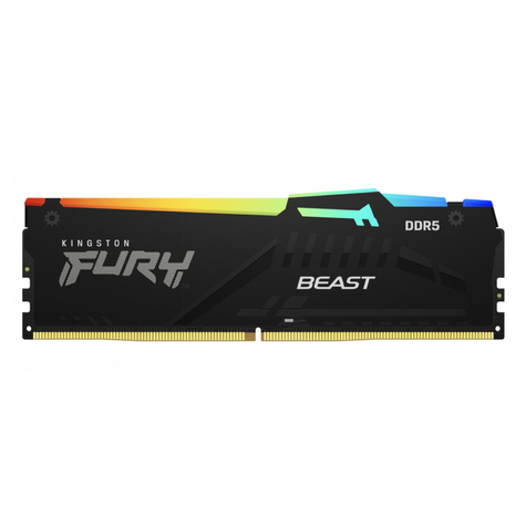 Kingston Fury Beast Black RGB 32GB DDR5 5600MT/s CL36 DIMM KF556C36BBEA-32