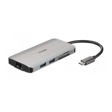 D-Link 8 σε 1 USB-C Hub HDMI/Ethernet/Card Reader/USB-C DUB-M810