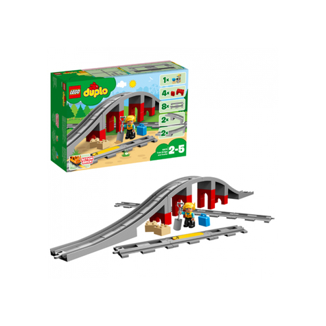 LEGO duplo - Σιδηροδρομική γέφυρα και ράγες, 26 κομμάτια (10872)
