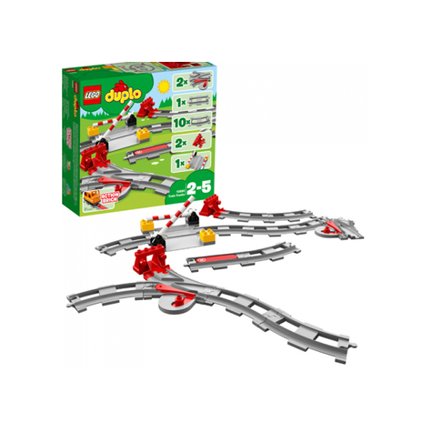 LEGO duplo - Σιδηροδρομικές ράγες, 23 κομμάτια (10882)