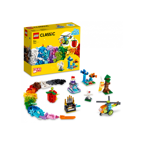 LEGO Classic - Δομικά στοιχεία και λειτουργίες, 500 κομμάτια (11019)