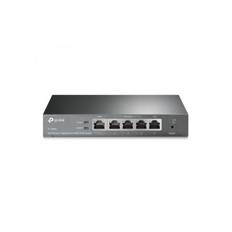 TP-LINK SafeStream Gigabit Multi-WAN VPN Router Μαύρο TL-R605