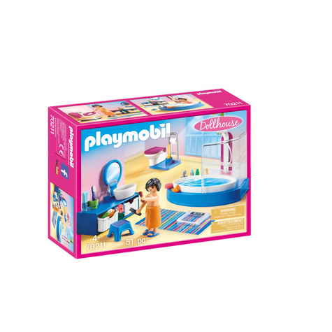 Playmobil Κουκλόσπιτο - Μπάνιο (70211)