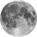 Αυτοκόλλητη Μη υφασμένη ταπετσαρία φωτογραφιών/τατουάζ τοίχου - Φεγγάρι - μέγεθος 125 x 125 cm