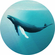 Αυτοκόλλητη Μη υφασμένη ταπετσαρία φωτογραφιών/τατουάζ τοίχου - Whale Watching - μέγεθος 125 x 125 cm
